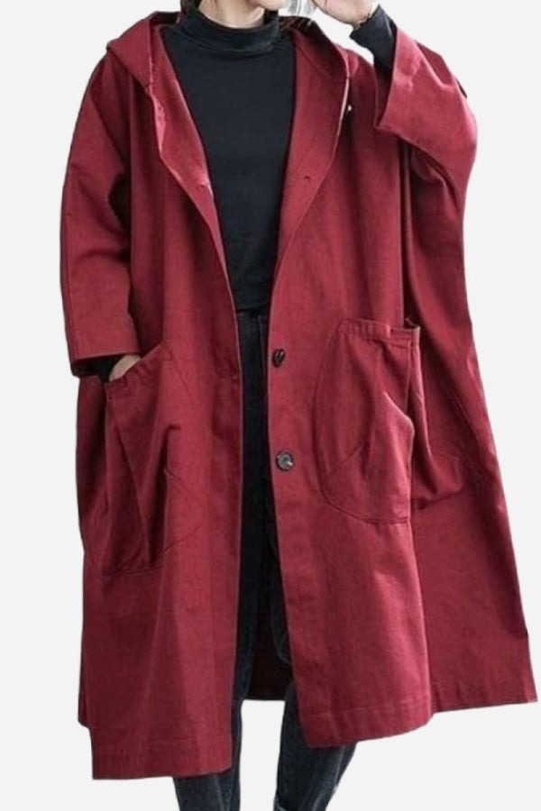 Oversized waterproof windbreaker