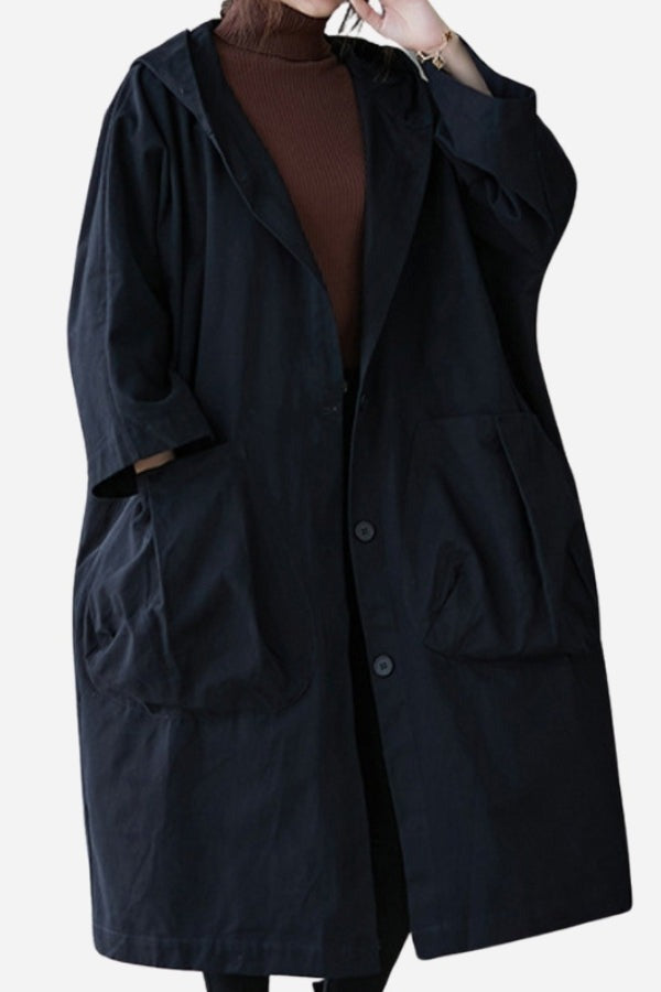 Oversized waterproof windbreaker