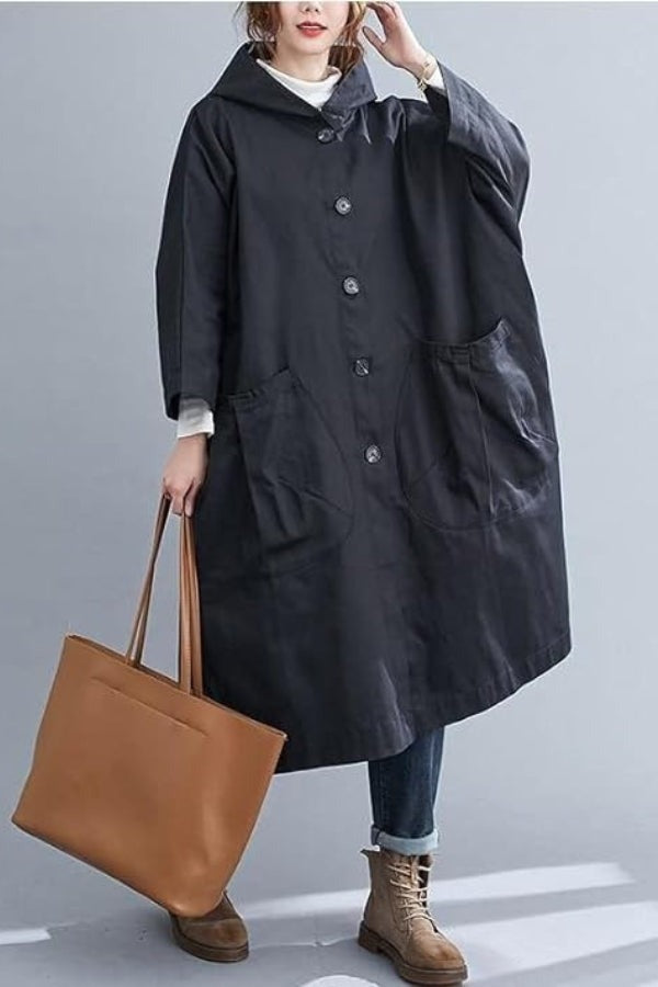 Oversized waterproof windbreaker