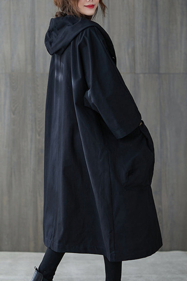 Oversized waterproof windbreaker