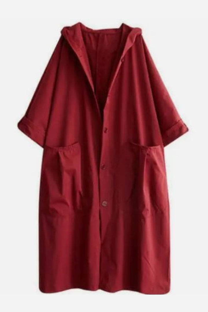 Oversized waterproof windbreaker
