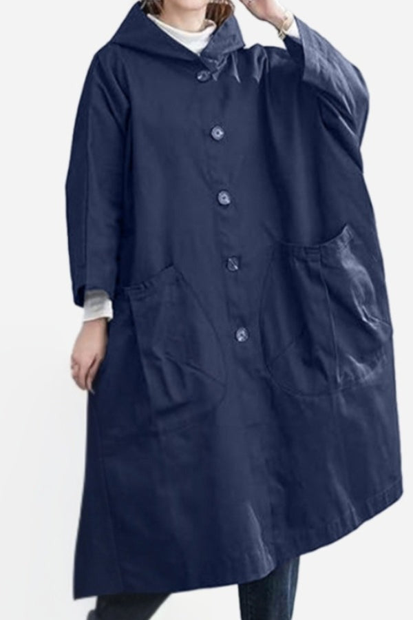 Oversized waterproof windbreaker