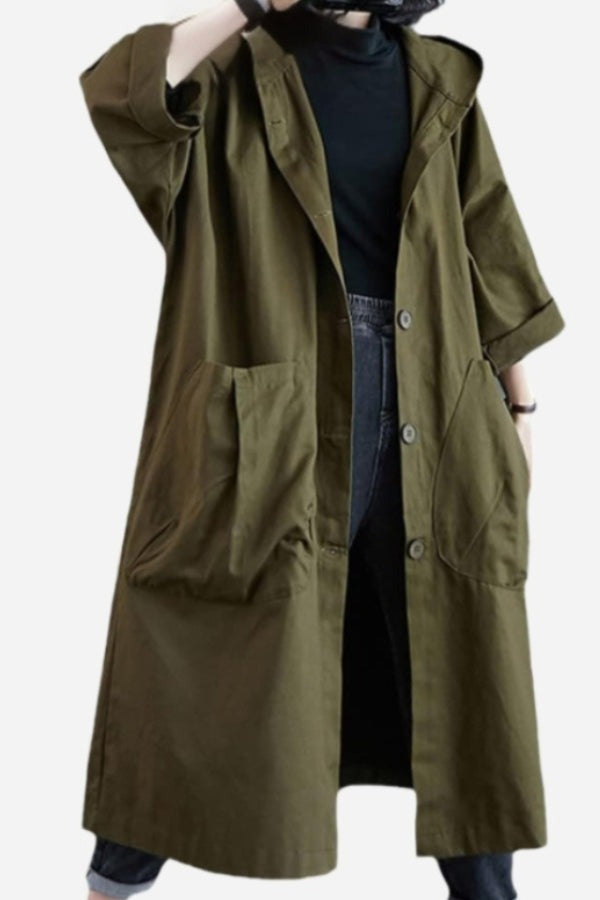 Oversized waterproof windbreaker