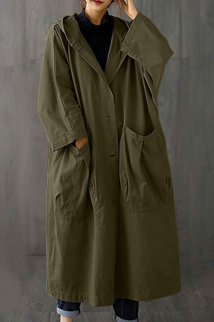 Oversized waterproof windbreaker
